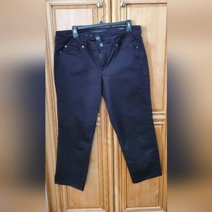 Calvin Klein Black Skinny Crop Jeans Size 14